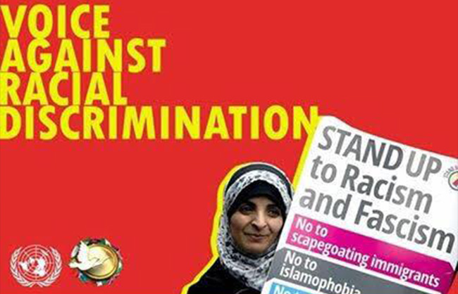 Voice against racial discrimination