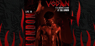 Vedan Live at london banner